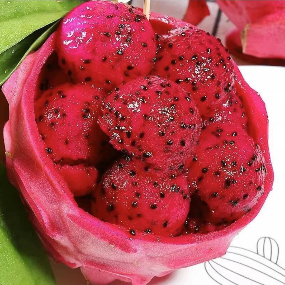 8颗【火龙果】海南红心新鲜当季鲜果火龙果 单果350g左右【晚上场】海南省