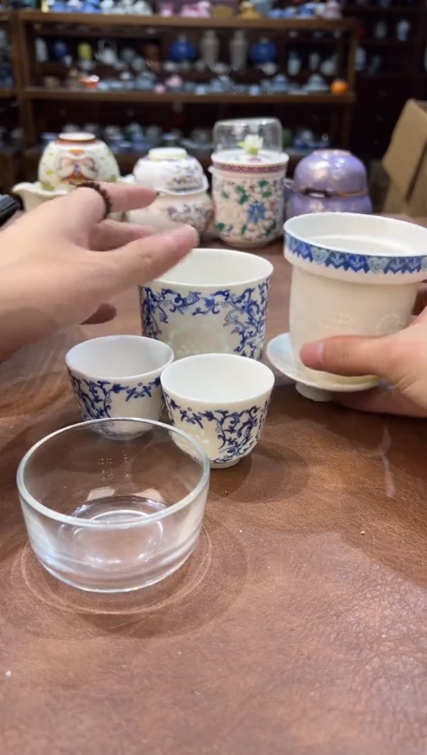 真的很便宜超好看会开片的旅行茶具