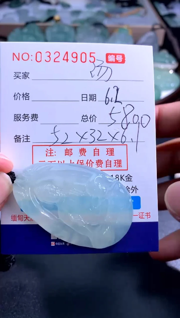 翡翠未镶嵌颈饰 汤