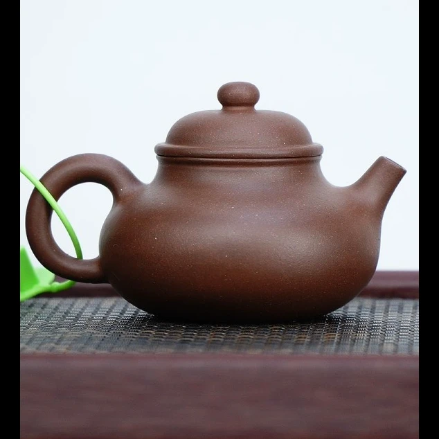 【三时紫砂】零添加景舟底槽清容天160cc莲子壶紫砂壶