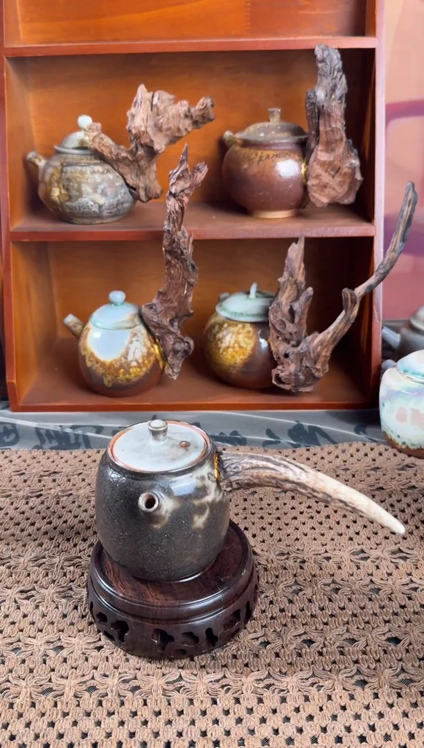 原创手工柴烧茶壶