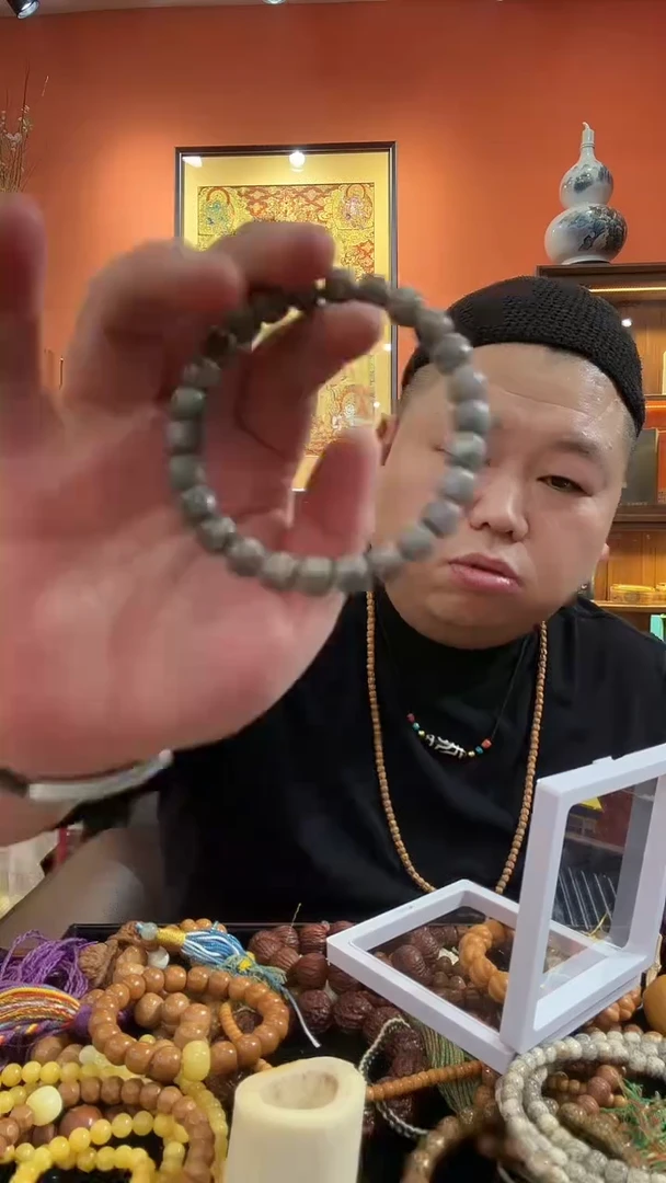 手串星月菩提全量8x7石玉料原生态星月菩提手串多样性发1H034