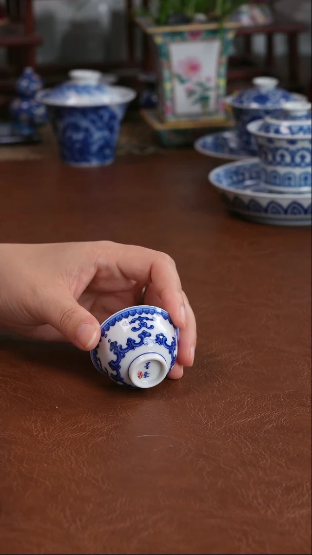 景德镇高端茶器墨奈手工手绘陶瓷茶具