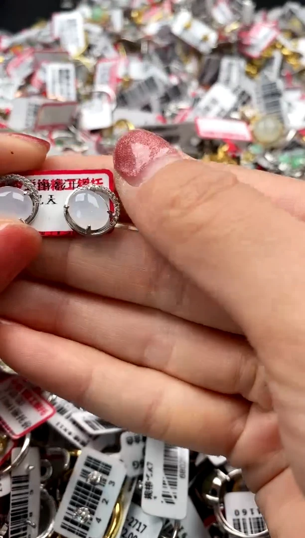 【闪购商品】翡翠戒指银S925镶嵌777777777     2