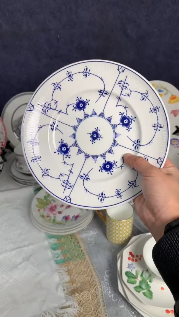 【闪购商品】瓷片陶瓷原单CC991餐具1个8寸