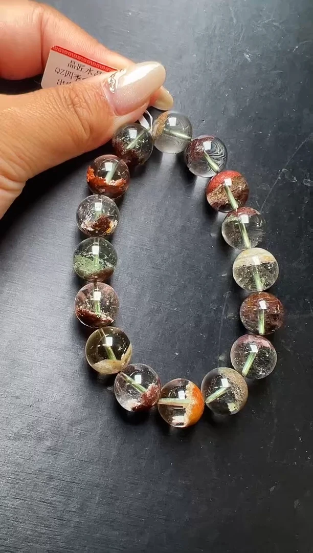 未镶嵌手串水晶四季幽灵手串    13m+  M57890X