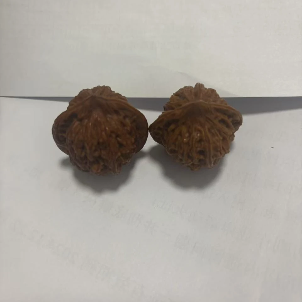 文玩精品核桃一对，托底挂车测试