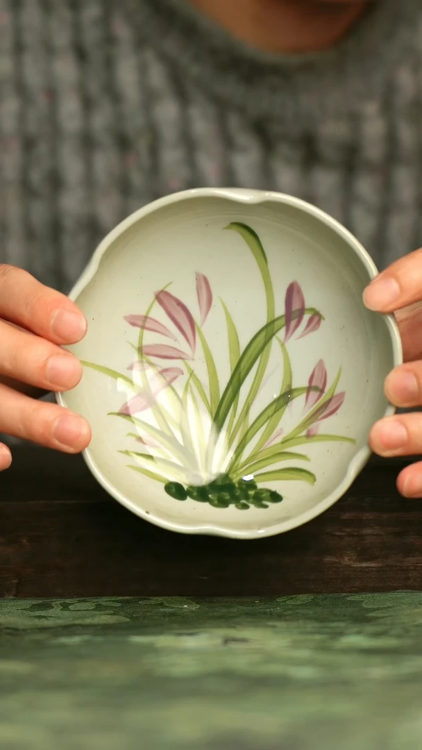 陶瓷青诗集手工手绘瓷器