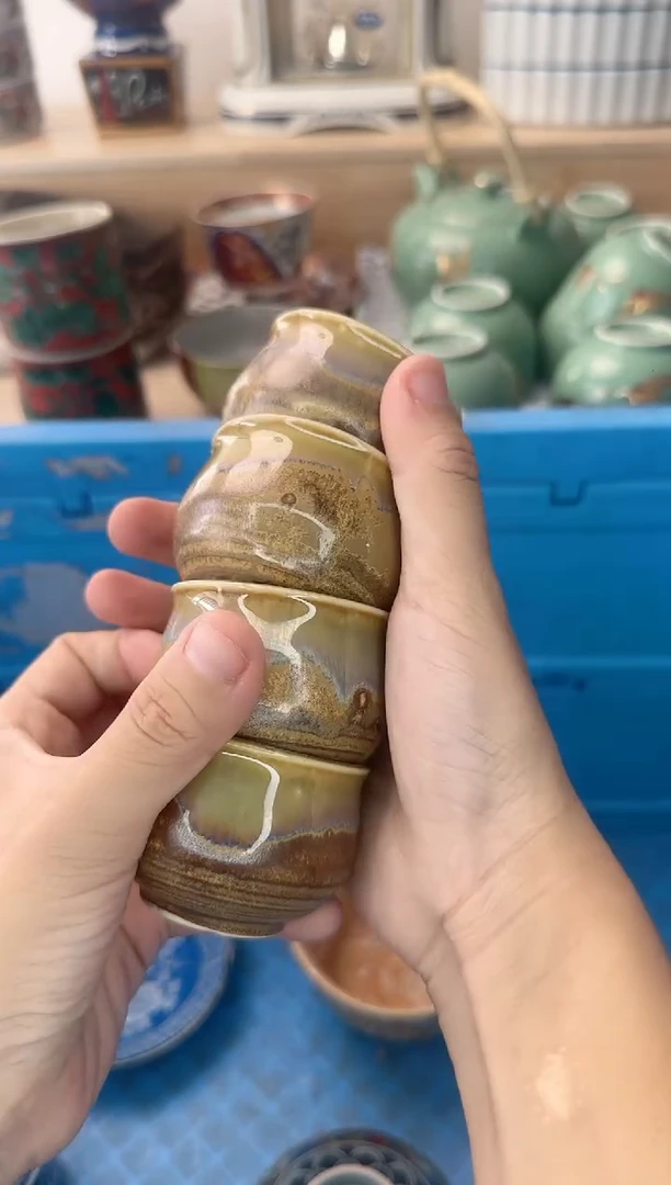 茶杯紫砂凤**瑰201淘艺中古·瓷器满18元包邮