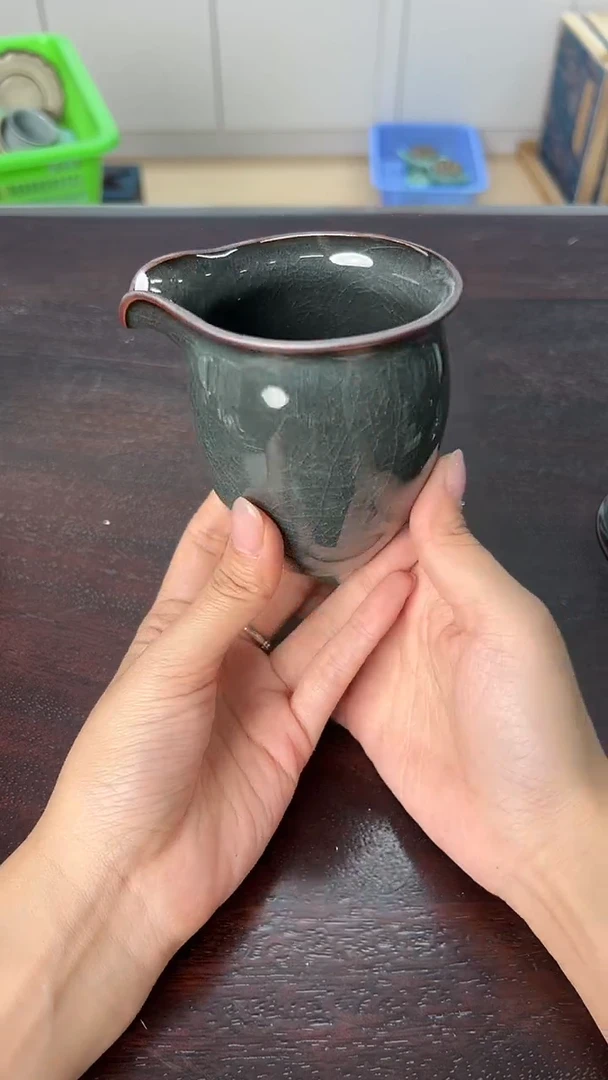 龙泉云间青瓷小米茶器