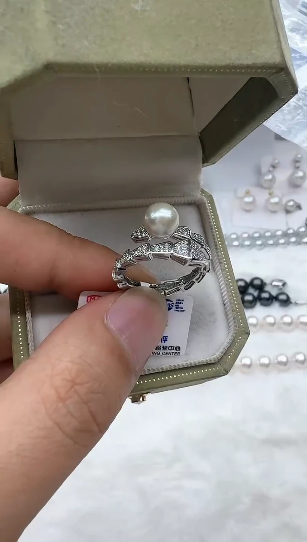 【闪购商品】海水珍珠戒指未镶嵌非基地发货不带证书