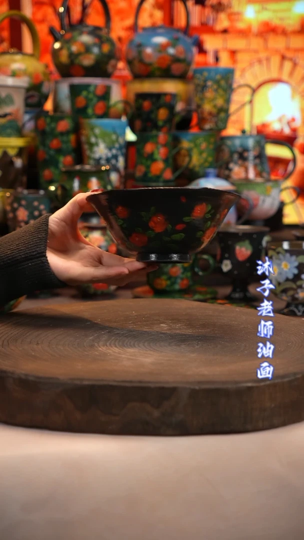 油画   釉下彩  碗