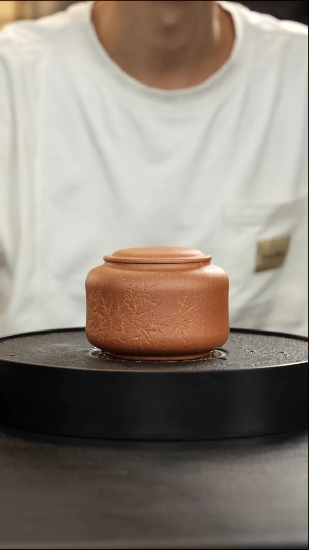 茶壶紫砂黄降坡全手茶叶刻绘超级大漏