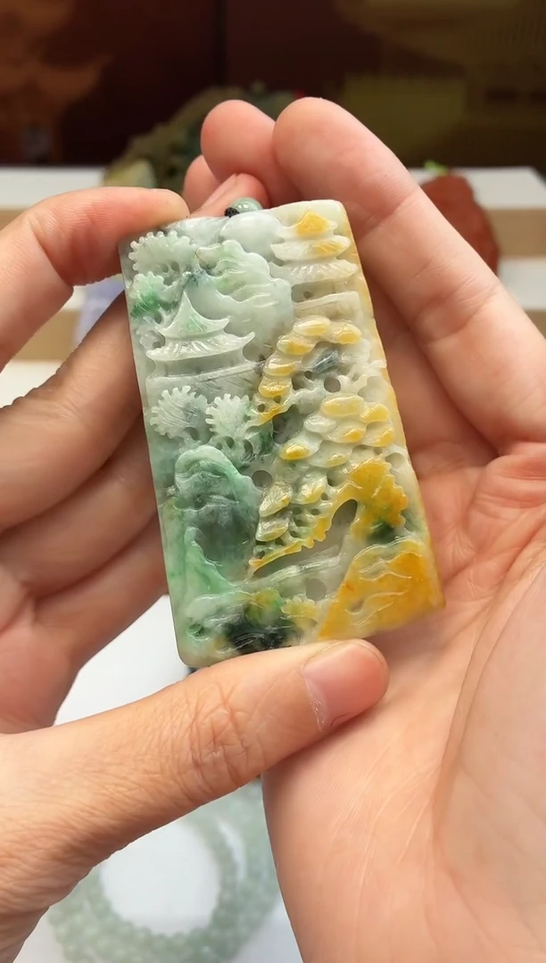 颈饰未镶嵌翡翠牌子