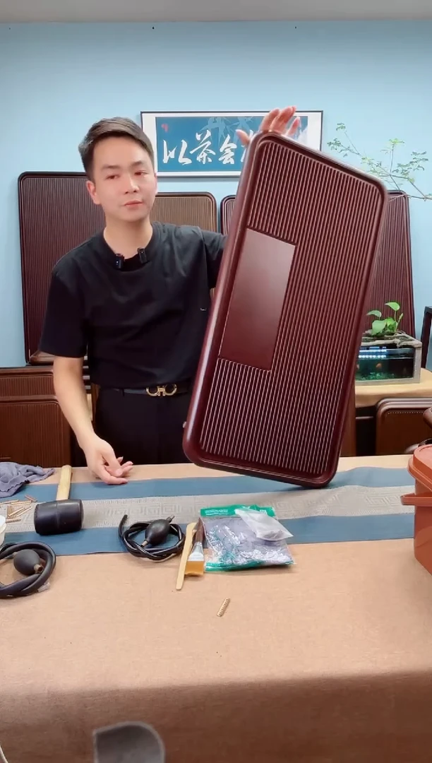 80*40*4凌龙红色款式茶盘