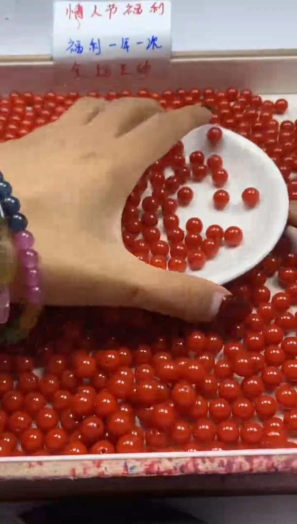 【闪购商品】南红玛瑙颈饰未镶嵌w2185满肉南红8mm*40颗