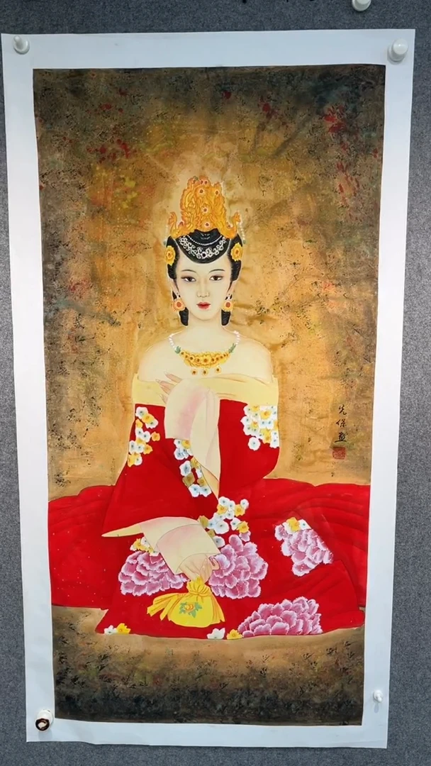 国画梁先保老师四尺