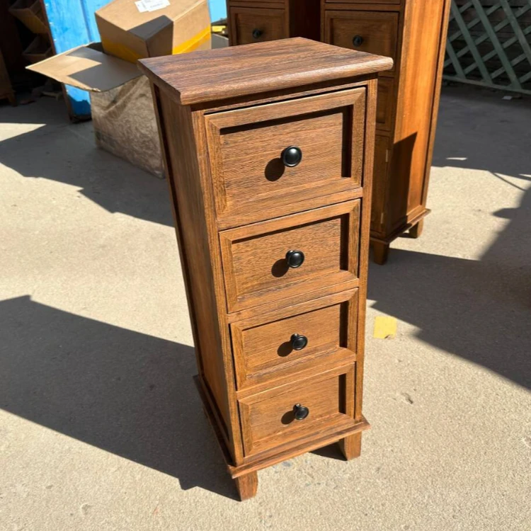 T30厘米4抽烧色收纳柜