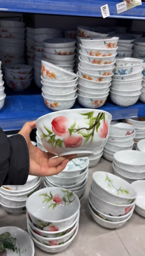 景德镇手绘釉中彩（食品级）捏捏碗