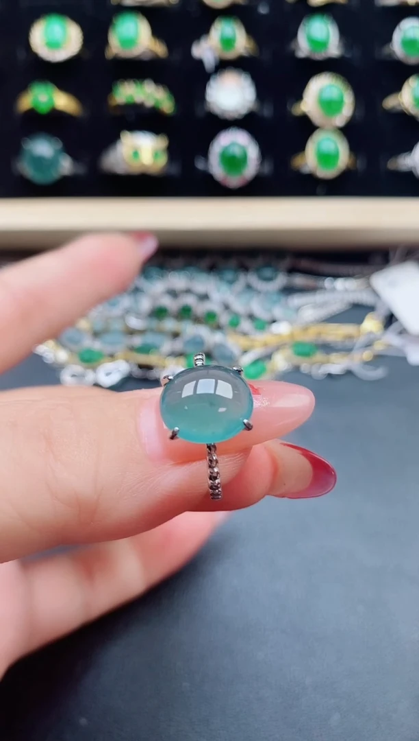 【闪购商品】翡翠戒指银S925镶嵌321321