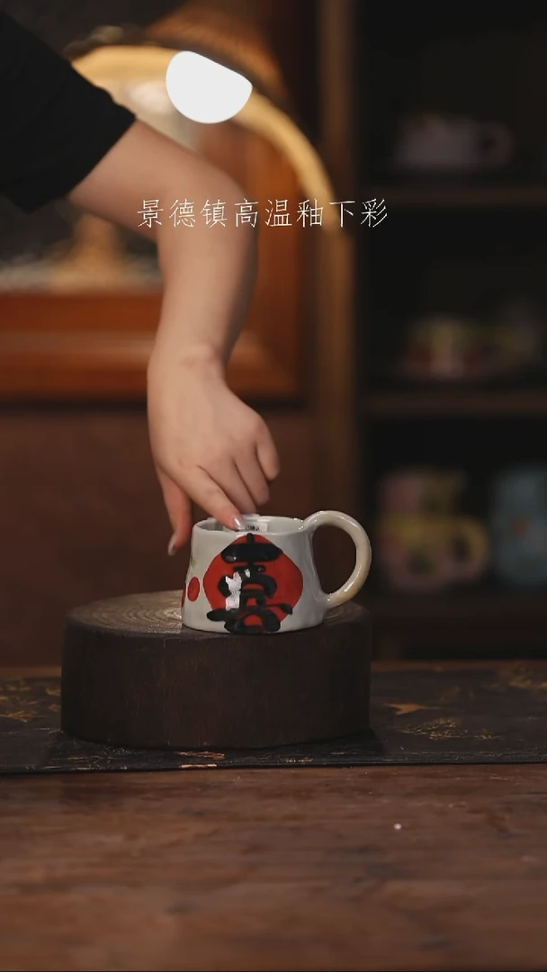 陶瓷景德镇高温釉下手绘陶瓷174