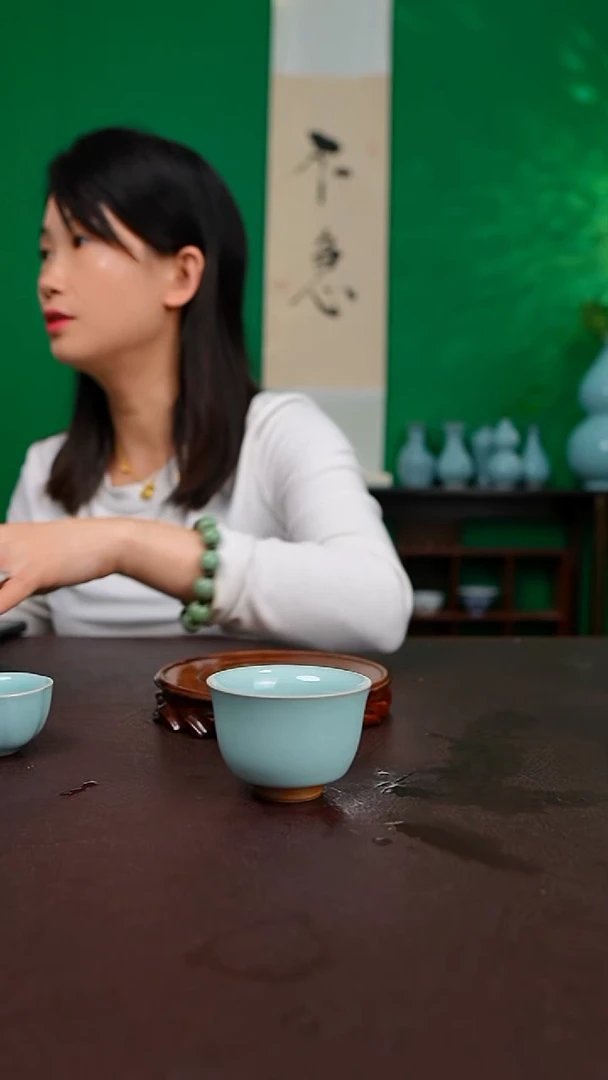 天青老款美人杯不完美 简装