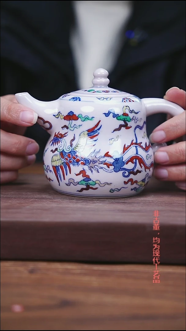 摆件陶景德镇陶瓷手工釉下彩主人杯