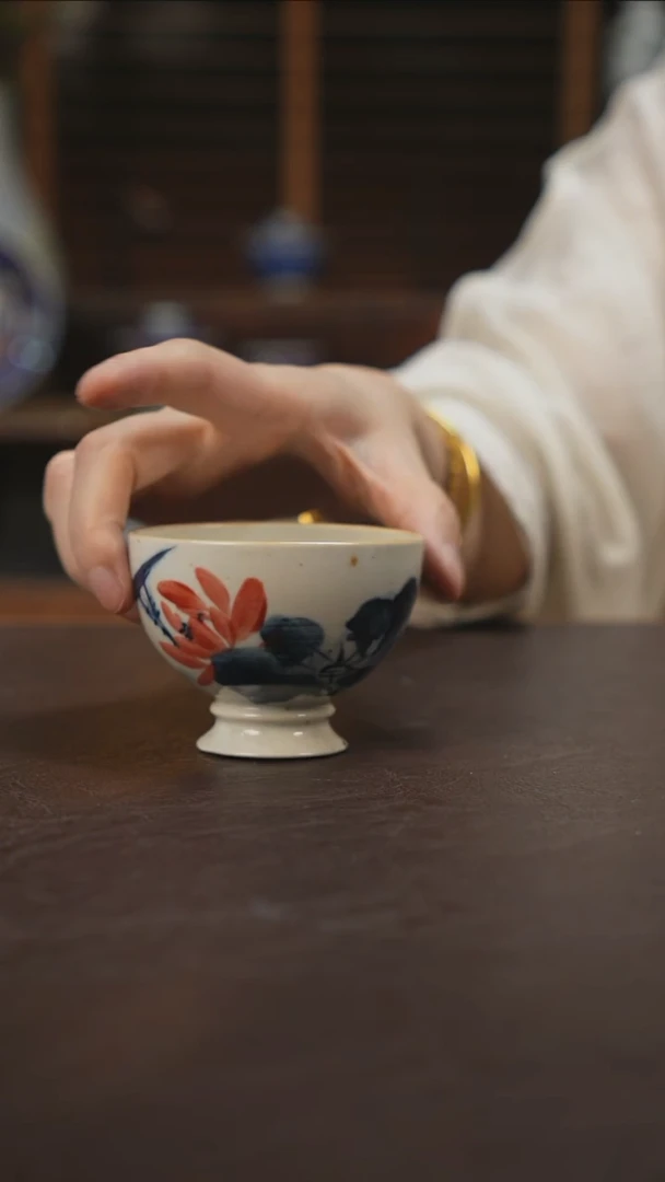 杯景德镇陶瓷杯碗柴烧多人