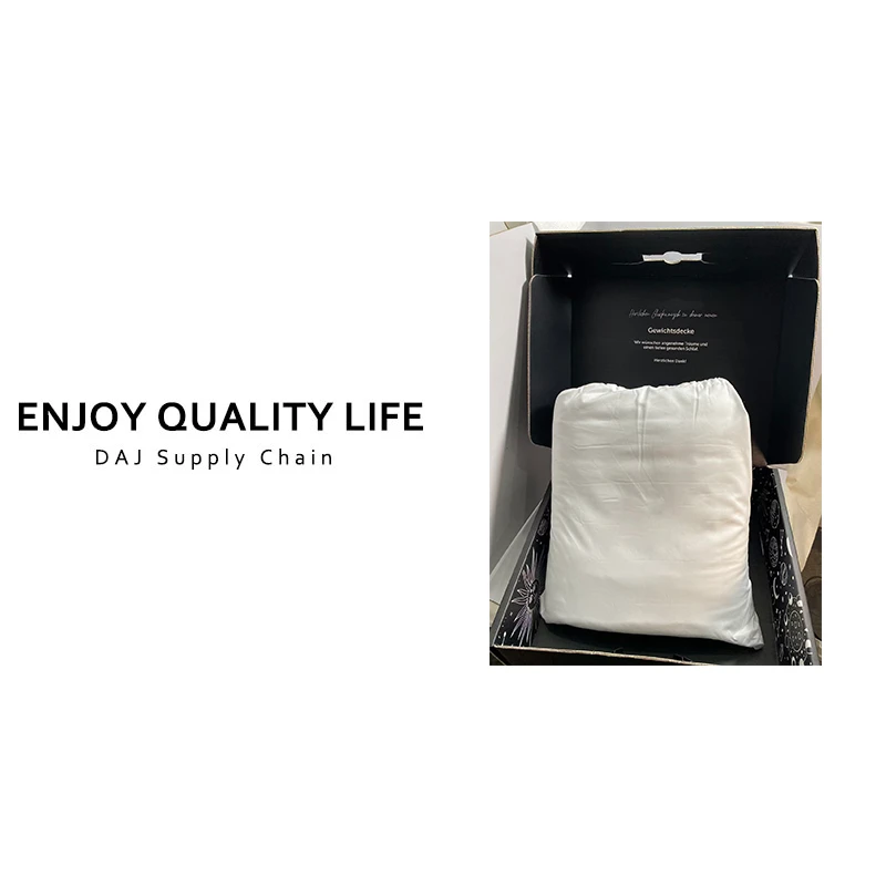 工艺精细材质亲肤夏尔巴抓绒材质家用重力被3kg  日用套装