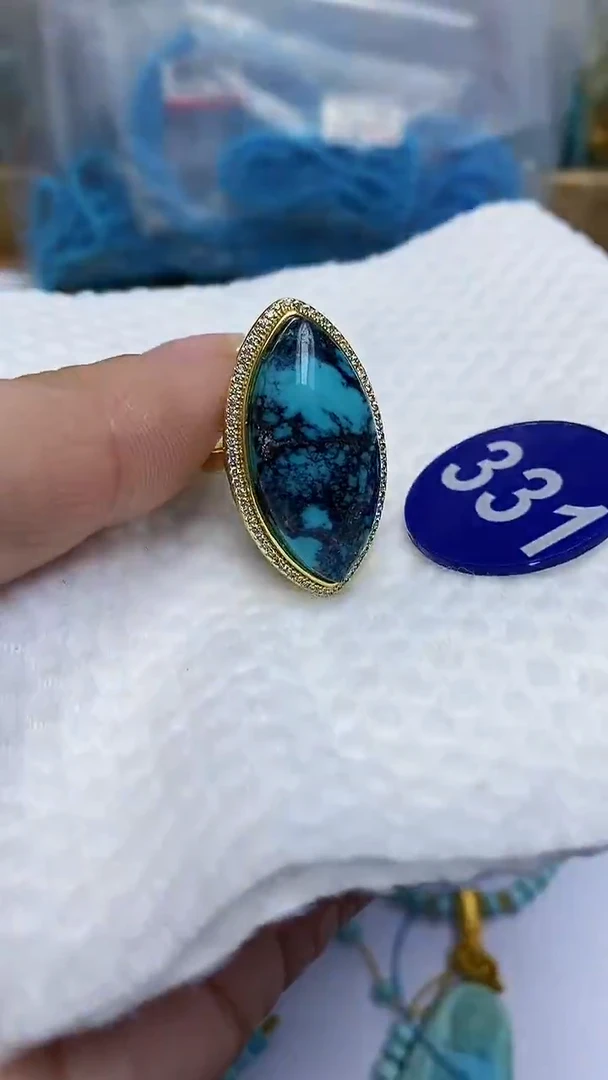 【闪购商品】绿松石戒指合金331戒指