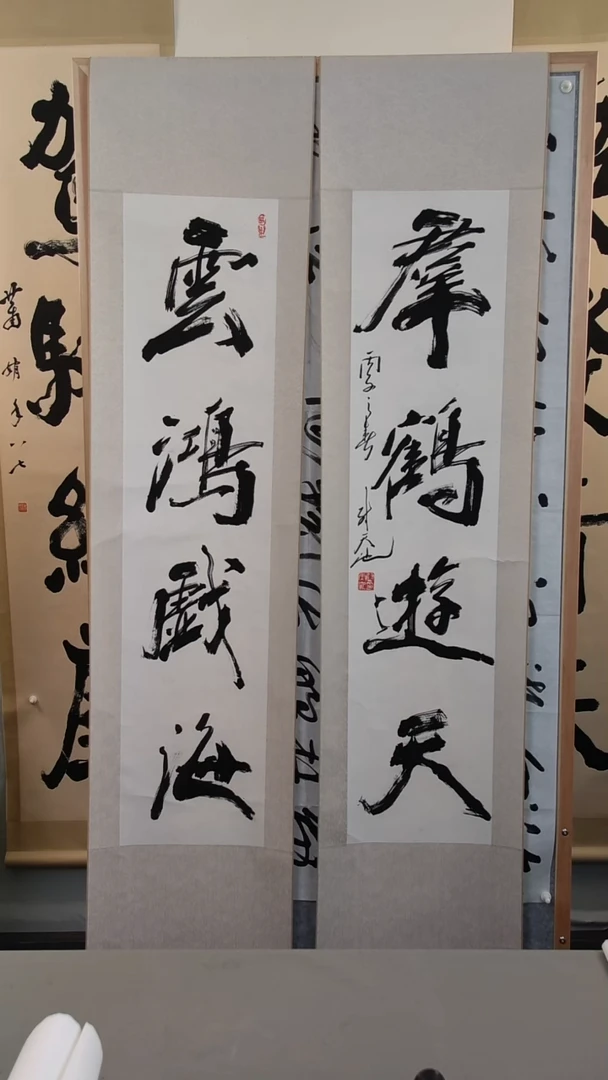 书法雲**天尉老师书法作品5PC