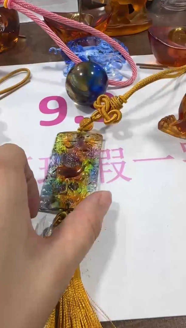 手工艺品琉璃三羊开泰