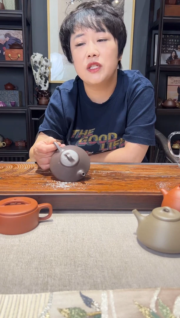 茶壶紫砂大水潭天青 合瓢