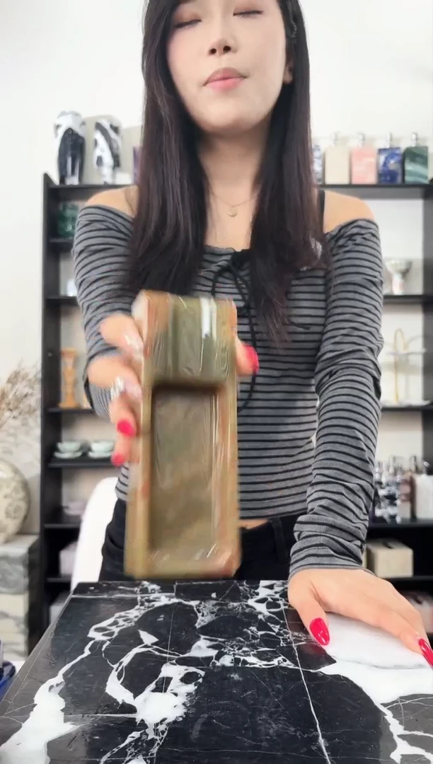 石材烟灰缸古青玉010（福）