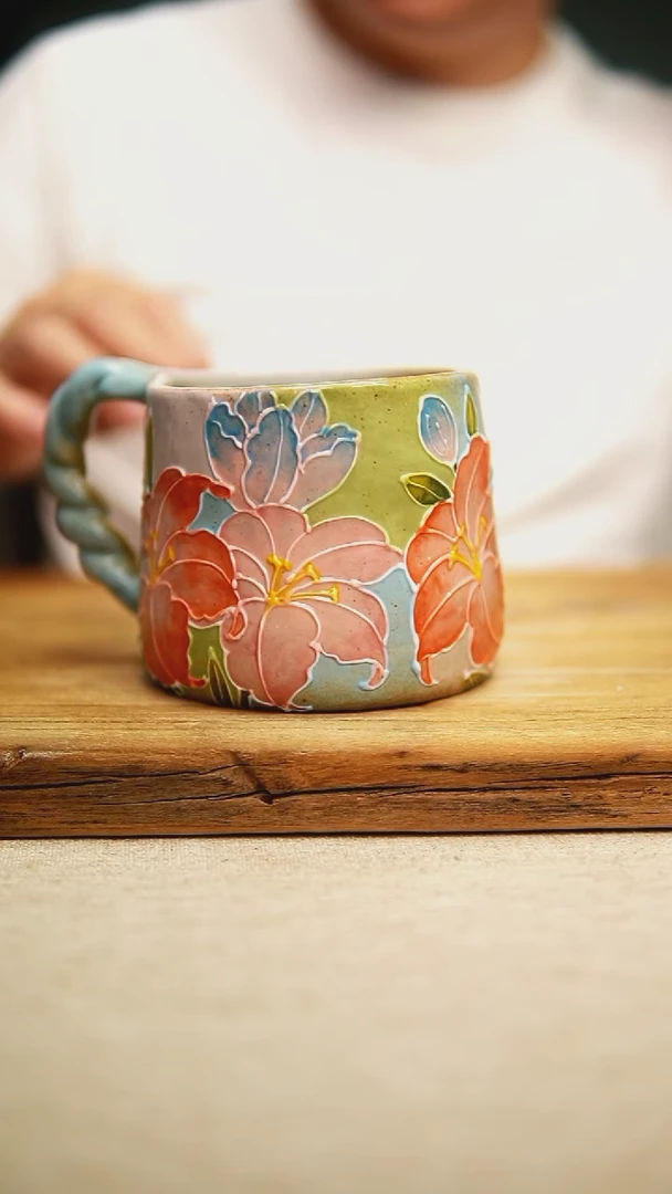 @@陶园瓷舍@@纯手工手绘@高温釉下彩