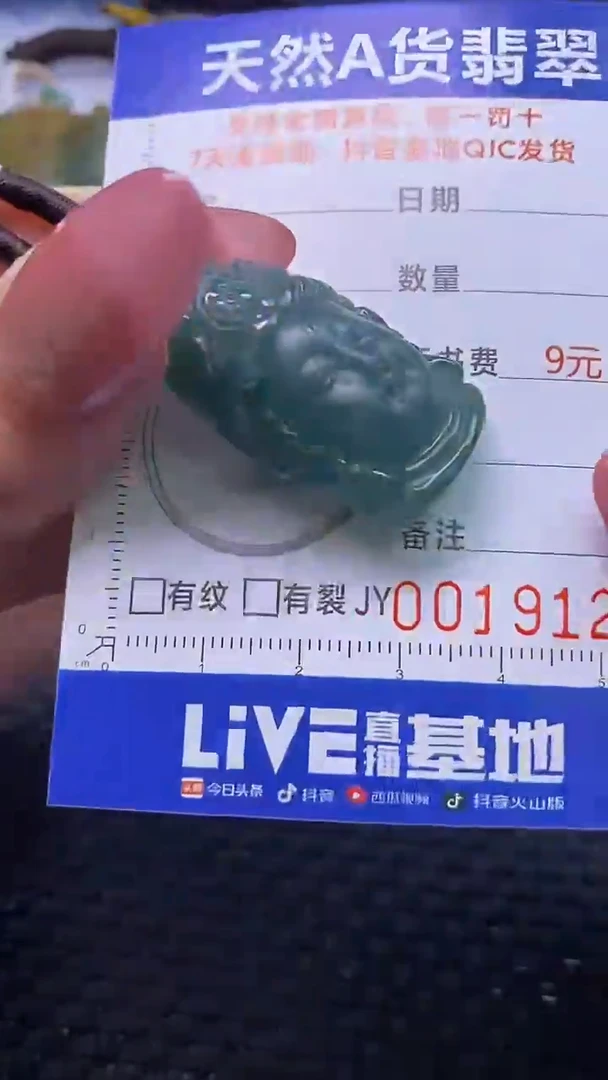 翡翠未镶嵌颈饰    9123