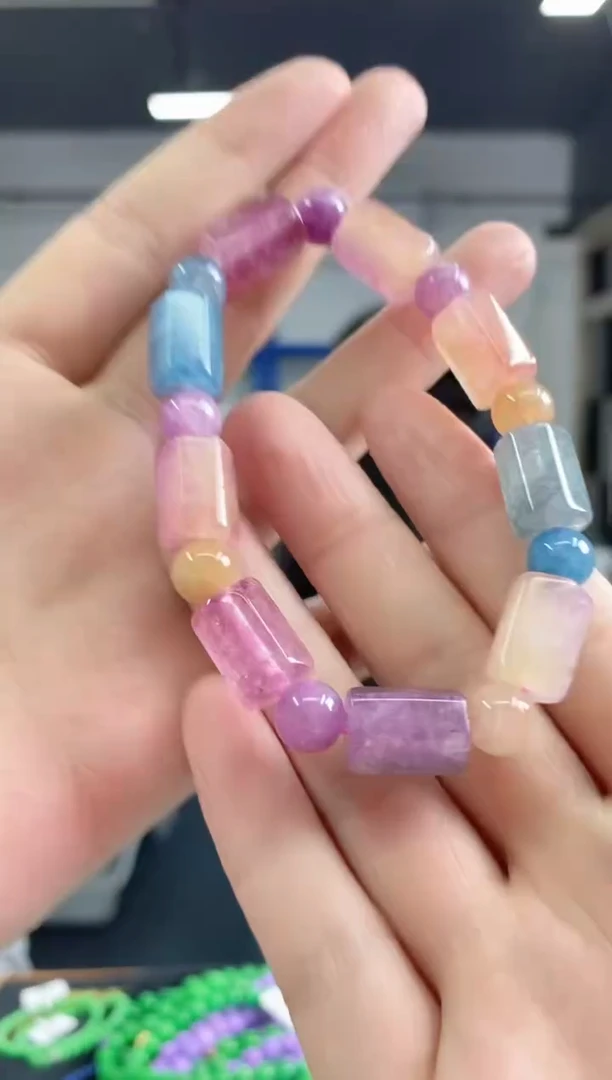 手串未镶嵌碧玺多样性发其一颜色微差