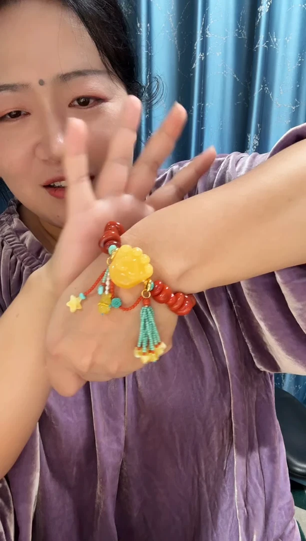 手链蜜蜡未镶嵌蜜蜡南红手链