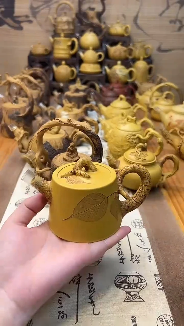 茶壶紫砂三*一叶一菩提汉瓦壶
