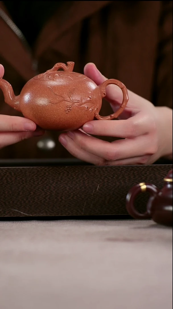 茶壶紫砂金降坡精工仿生南瓜160cc