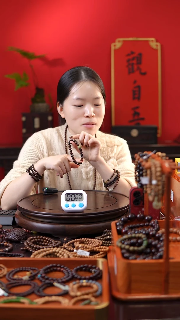 菩提手串/手链血檀绿珠单圈