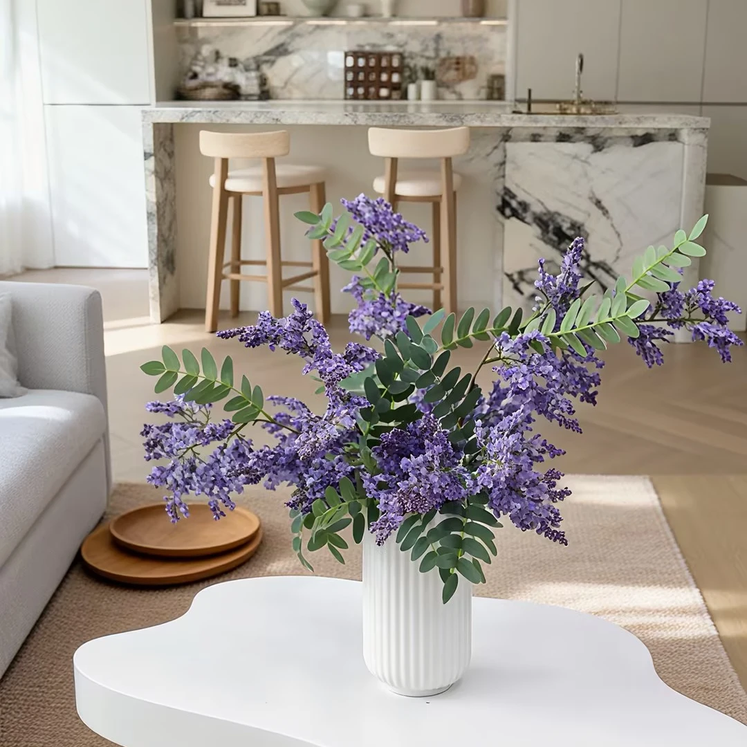 逸韵·高品质仿真槐花轻奢风格客厅家居装饰花艺摆件