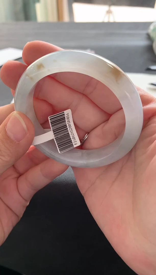 【闪购商品】翡翠手镯未镶嵌54.6正圈A9054买断