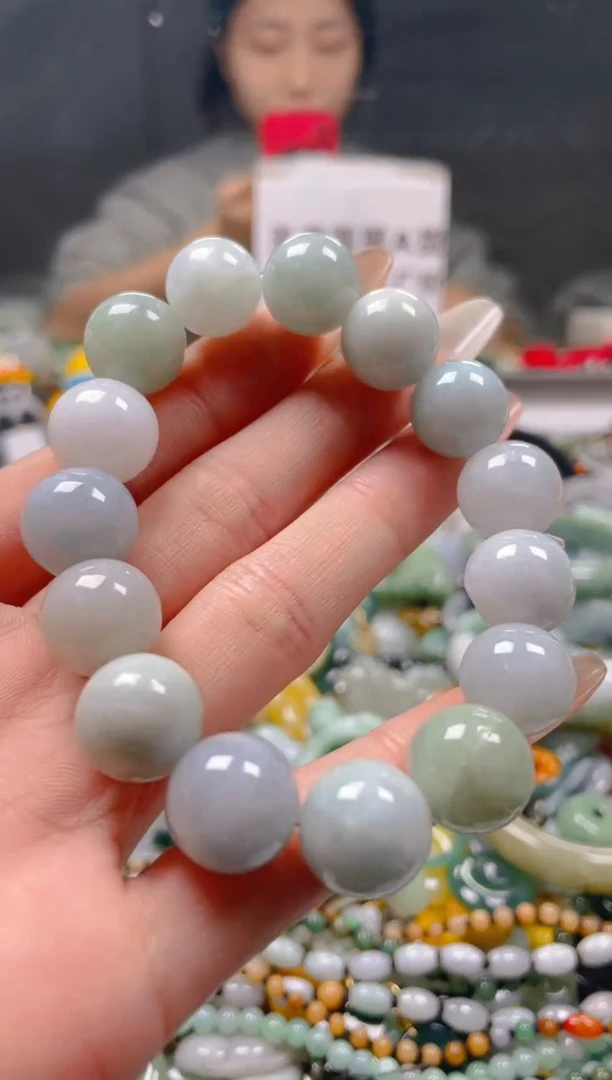 【闪购商品】翡翠颈饰未镶嵌13-14MM/G/翡翠A货一图一物