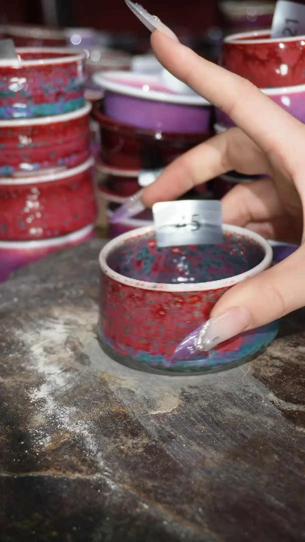摆件陶精品窑变钧瓷茶器