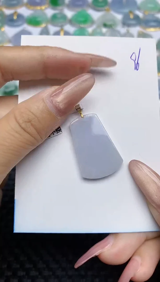 【闪购商品】翡翠颈饰18K金镶嵌天然A货翡翠 96