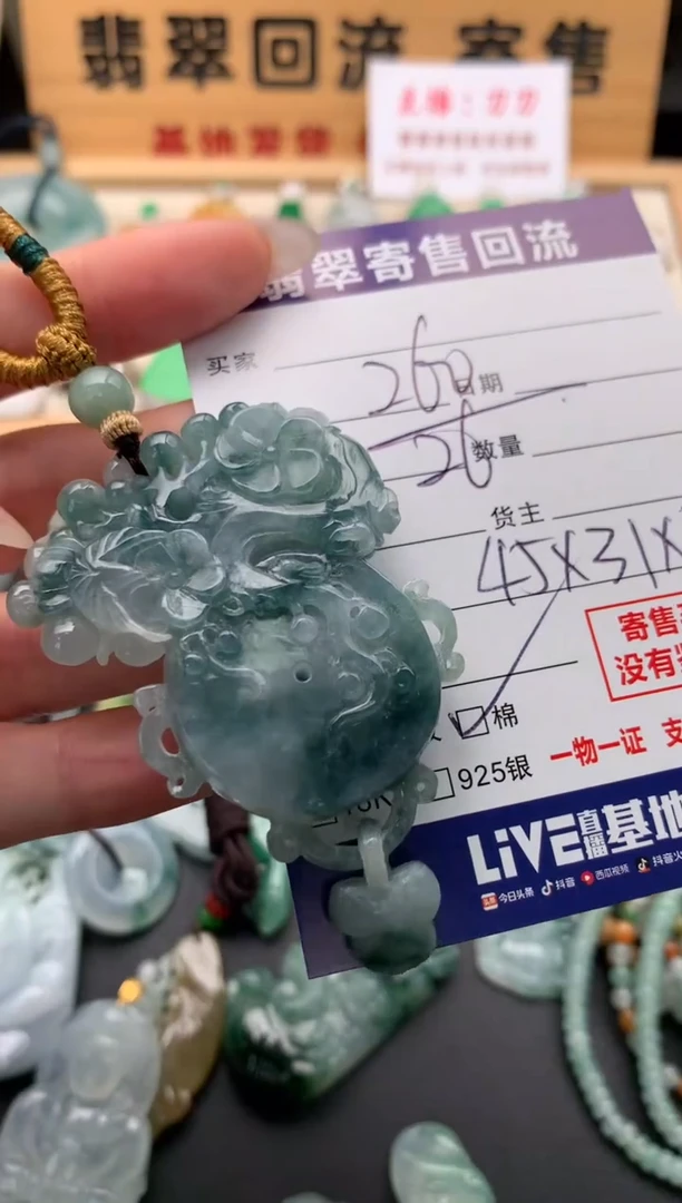 翡翠未镶嵌颈饰10133254