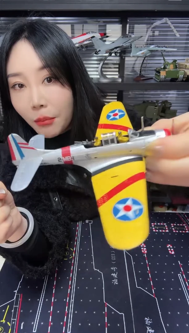 黄色无畏飞机模型