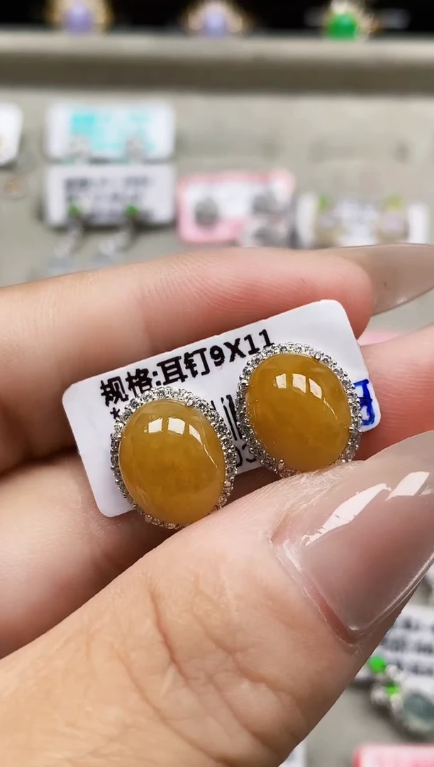 银S925镶嵌戒指翡翠05858