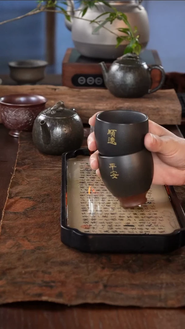 广西钦州坭兴陶纯手工纯电烧杯
